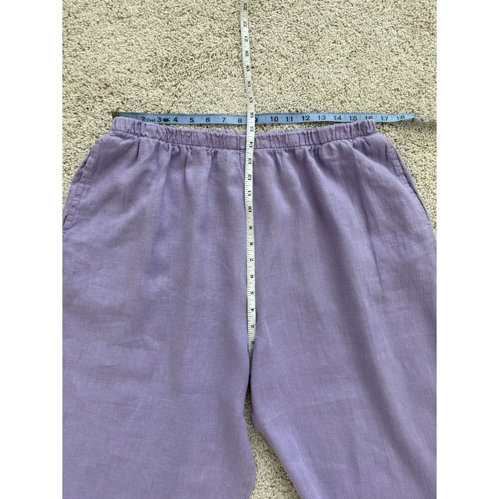 Bryn Walker Linen Lavender Women's Pants - Picture 7 of 8